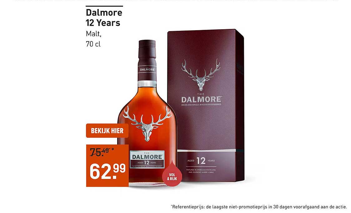 Dalmore 12 Years Malt, 70 cl