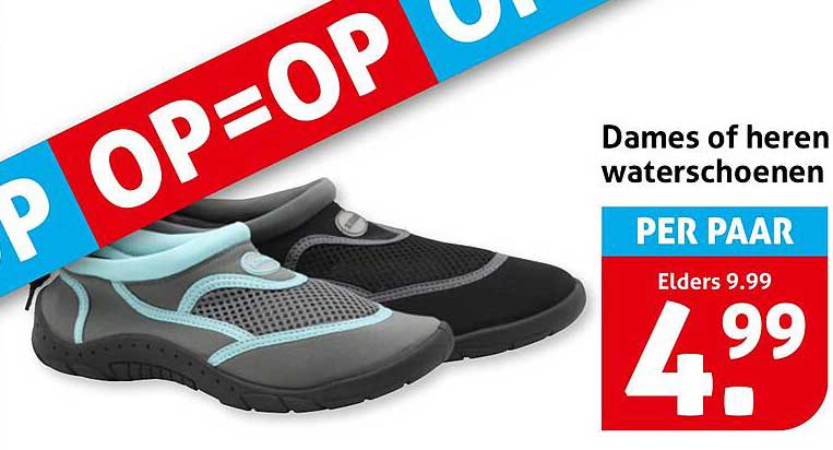 Dames of heren waterschoenen PER PAAR