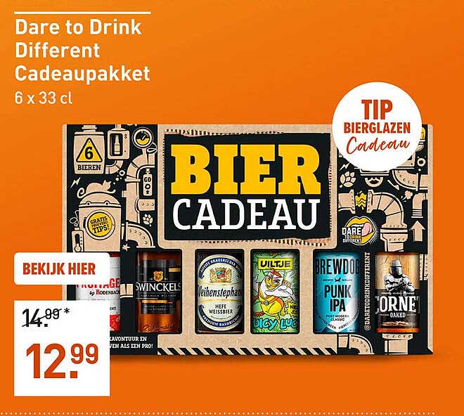 Dare to Drink Different Cadeaupakket 6 x 33 cl