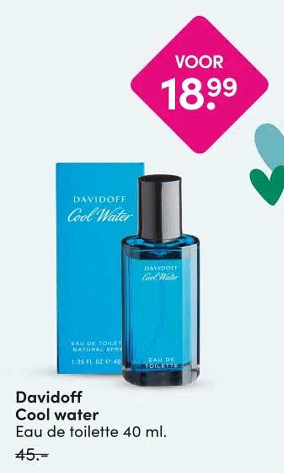 Davidoff Cool water Eau de toilette 40 ml.