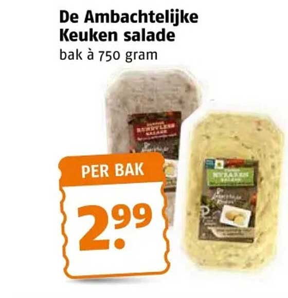 De Ambachtelijke Keuken salade bak à 750 gram