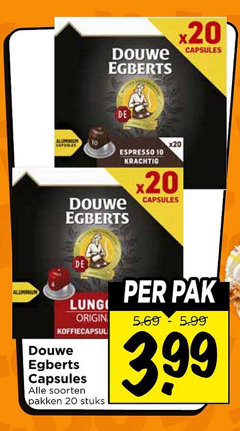 Douwe Egberts Capsules Alle soorten pakken 20 stuks PER PAK
