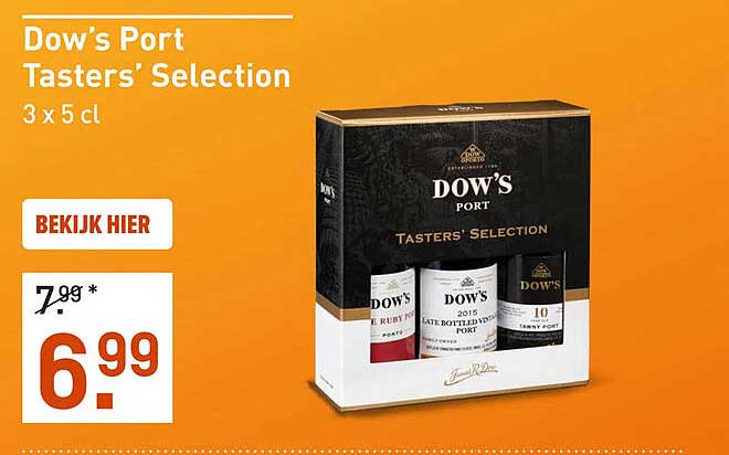 Dow's Port Tasters' Selection 3 x 5 cl