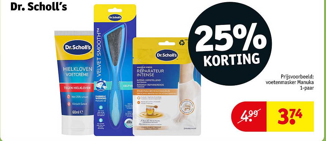 Dr. Scholl's 25% KORTING