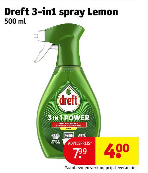 Dreft 3-in-1 spray Lemon