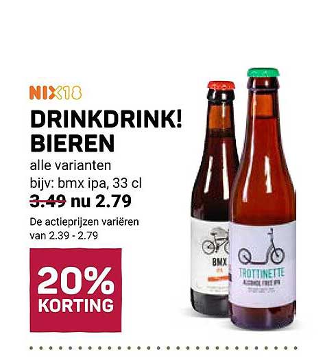 DRINKDRINK! BIEREN 20% KORTING