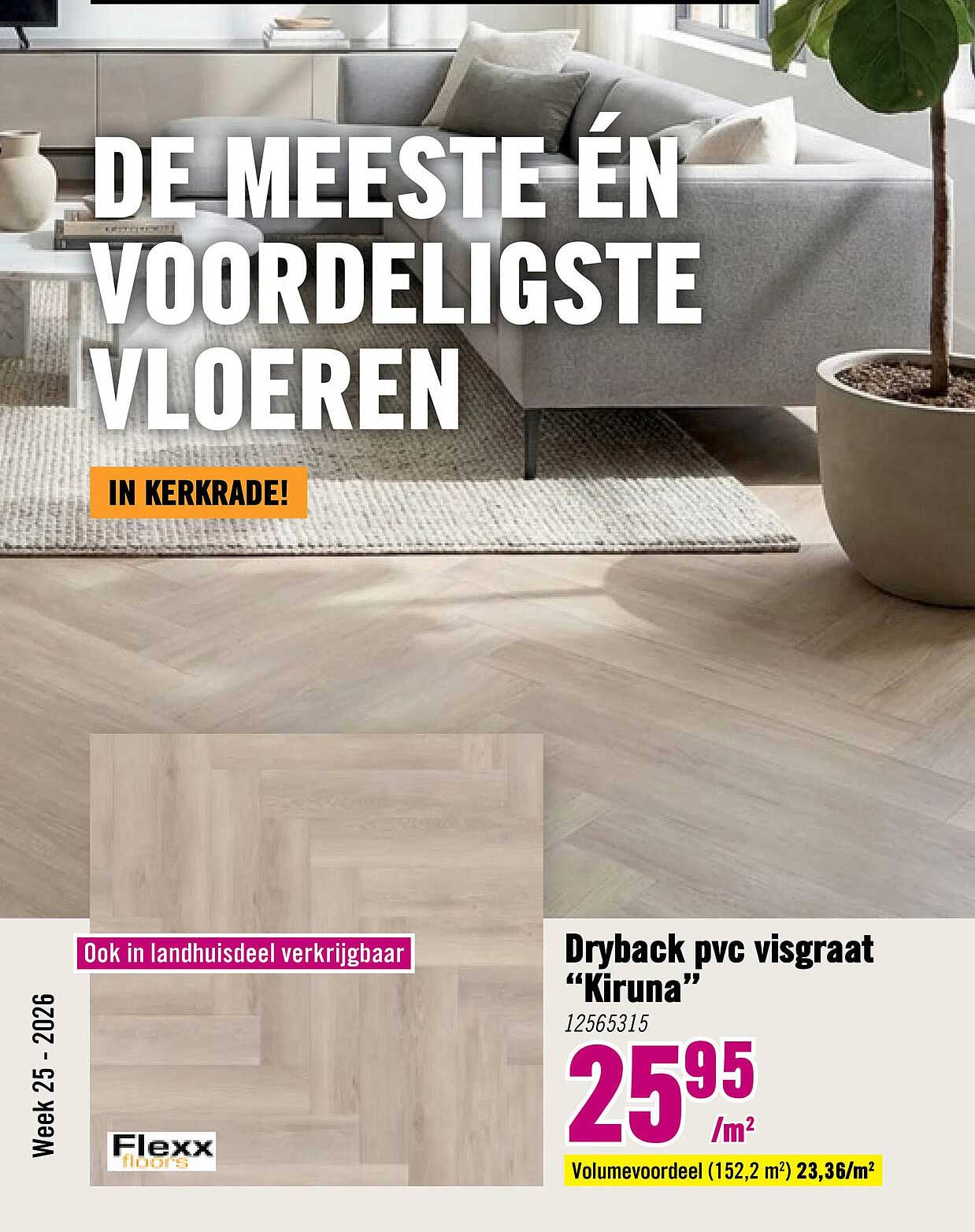 Dryback pvc visgraat “Kiruna”