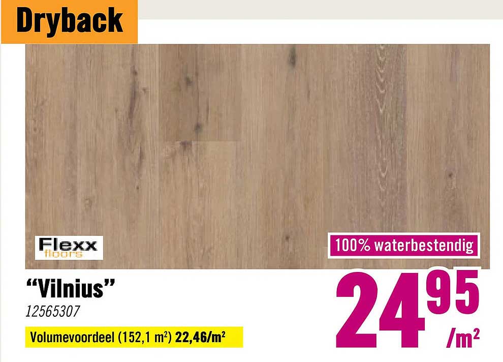 Dryback “Vilnius” 100% waterbestendig