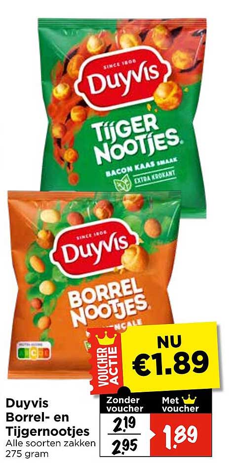 Duyvis Borrel- en Tijgernootjes