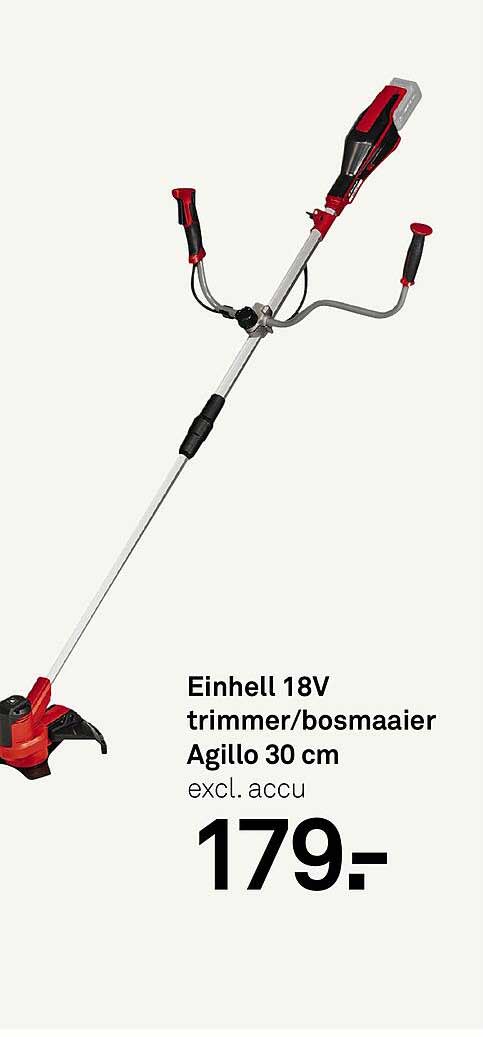 Einhell 18V trimmer/bosmaaier Agillo 30 cm excl. accu