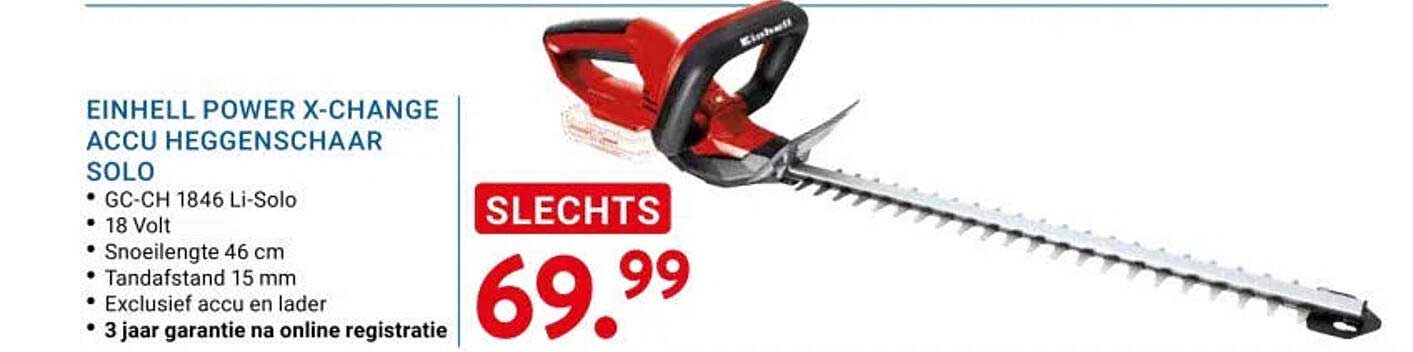 EINHELL POWER X-CHANGE ACCU HEGGENSCHAAR SOLO