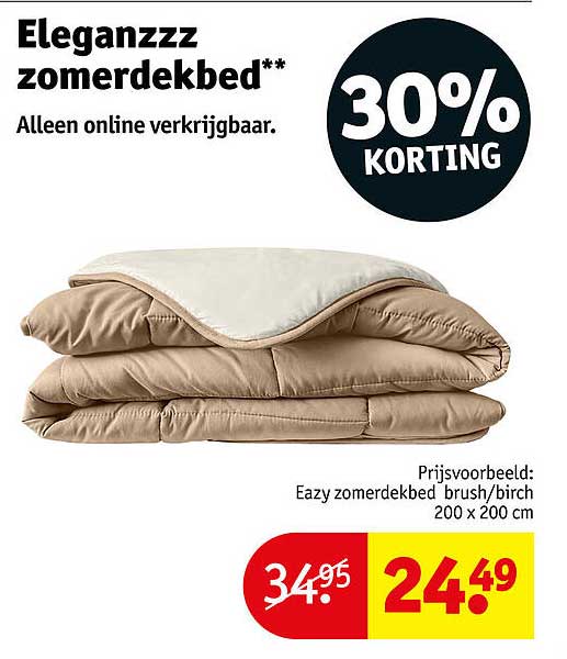 Eleganzzz zomerdekbed** 30% KORTING