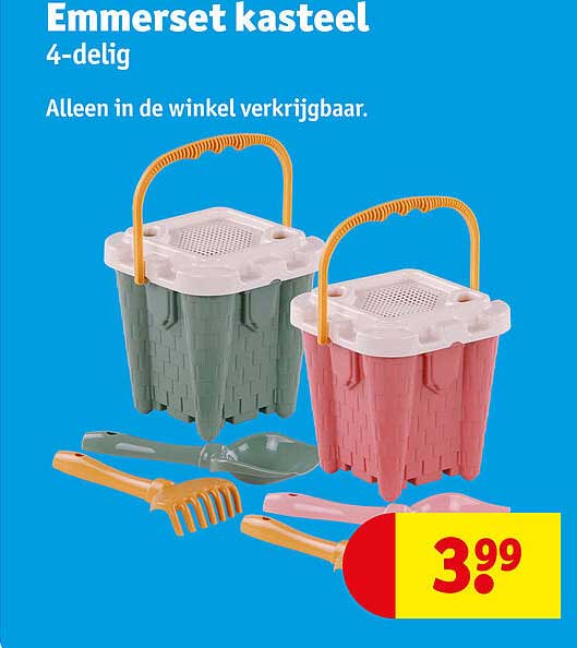 Emmerset kasteel 4-delig Alleen in de winkel verkrijgbaar.