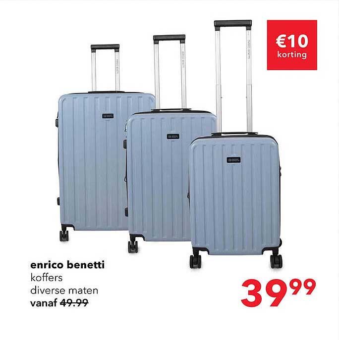 enrico benetti koffers diverse maten vanaf 49.99 €10 korting