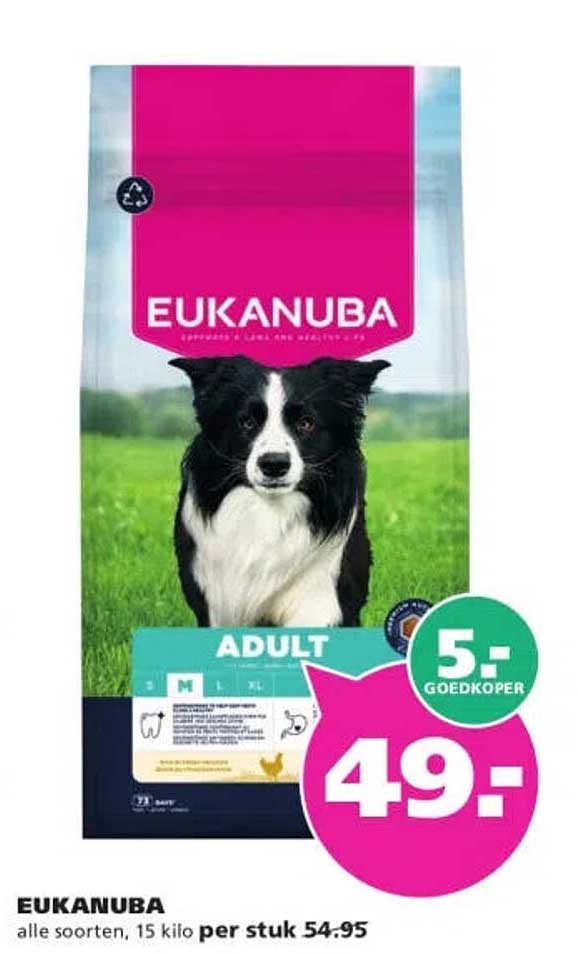 EUKANUBA alle soorten, 15 kilo per stuk 54.95