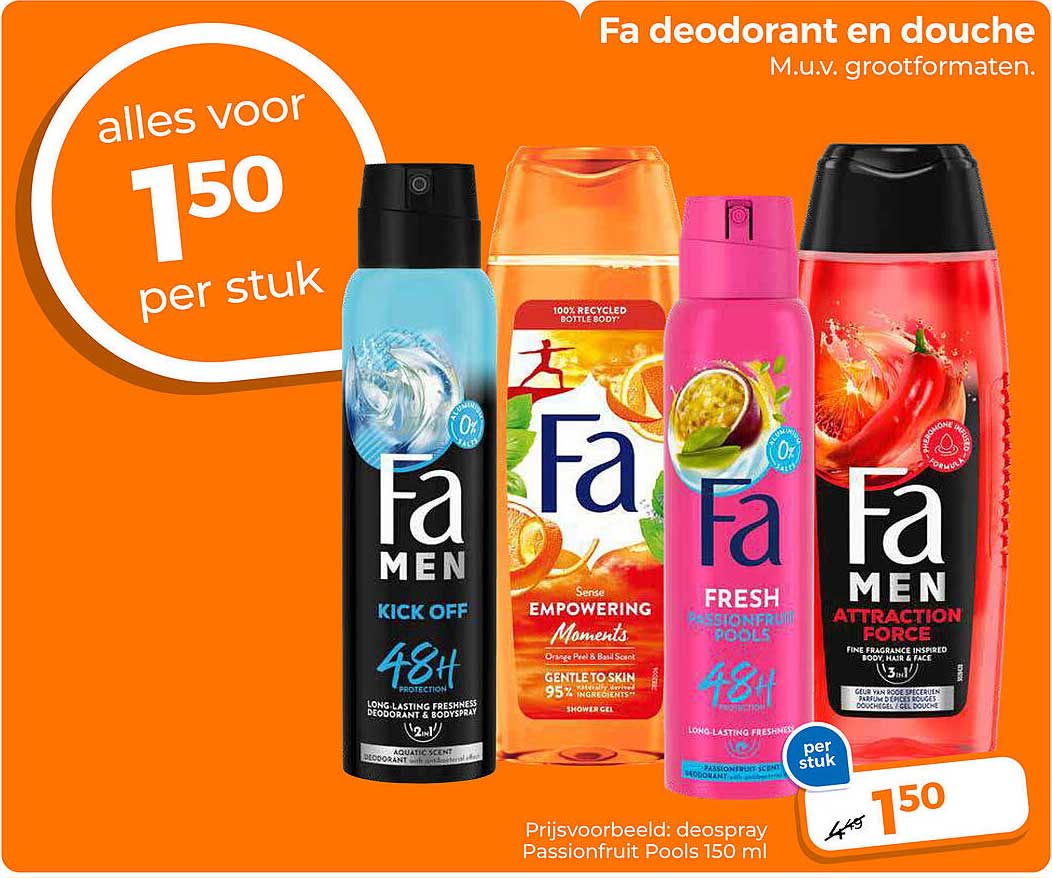 Fa deodorant en douche