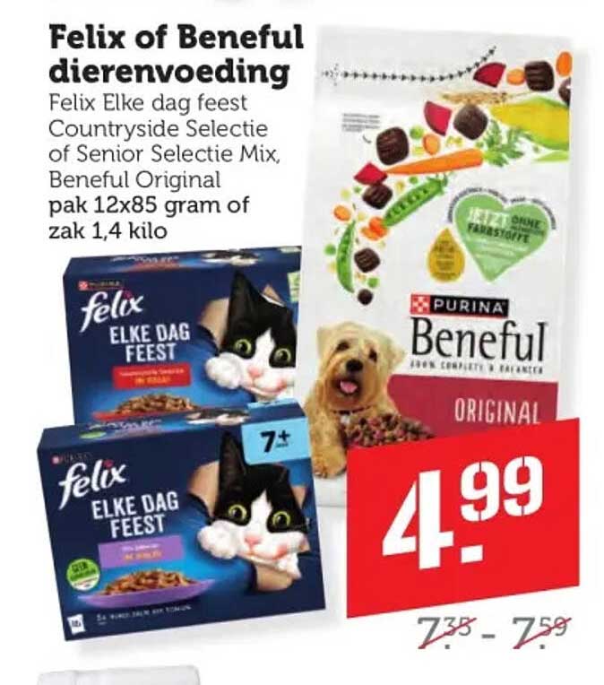 Felix of Beneful dierenvoeding