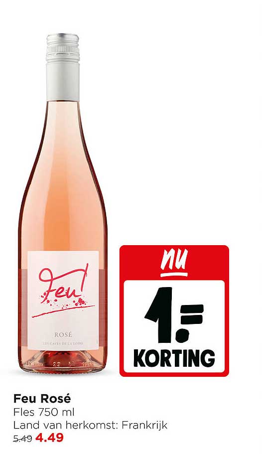 Feu Rosé 1= KORTING