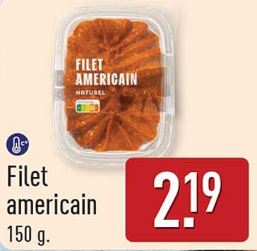 Filet americain 150 g.
