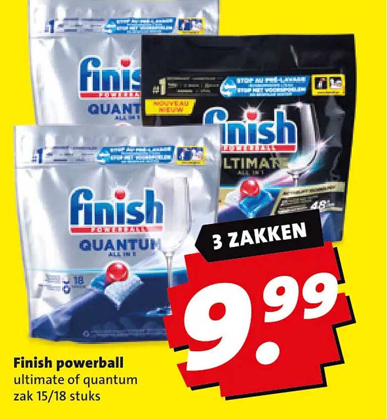 Finish powerball ultimate of quantum zak 15/18 stuks 3 ZAKKEN