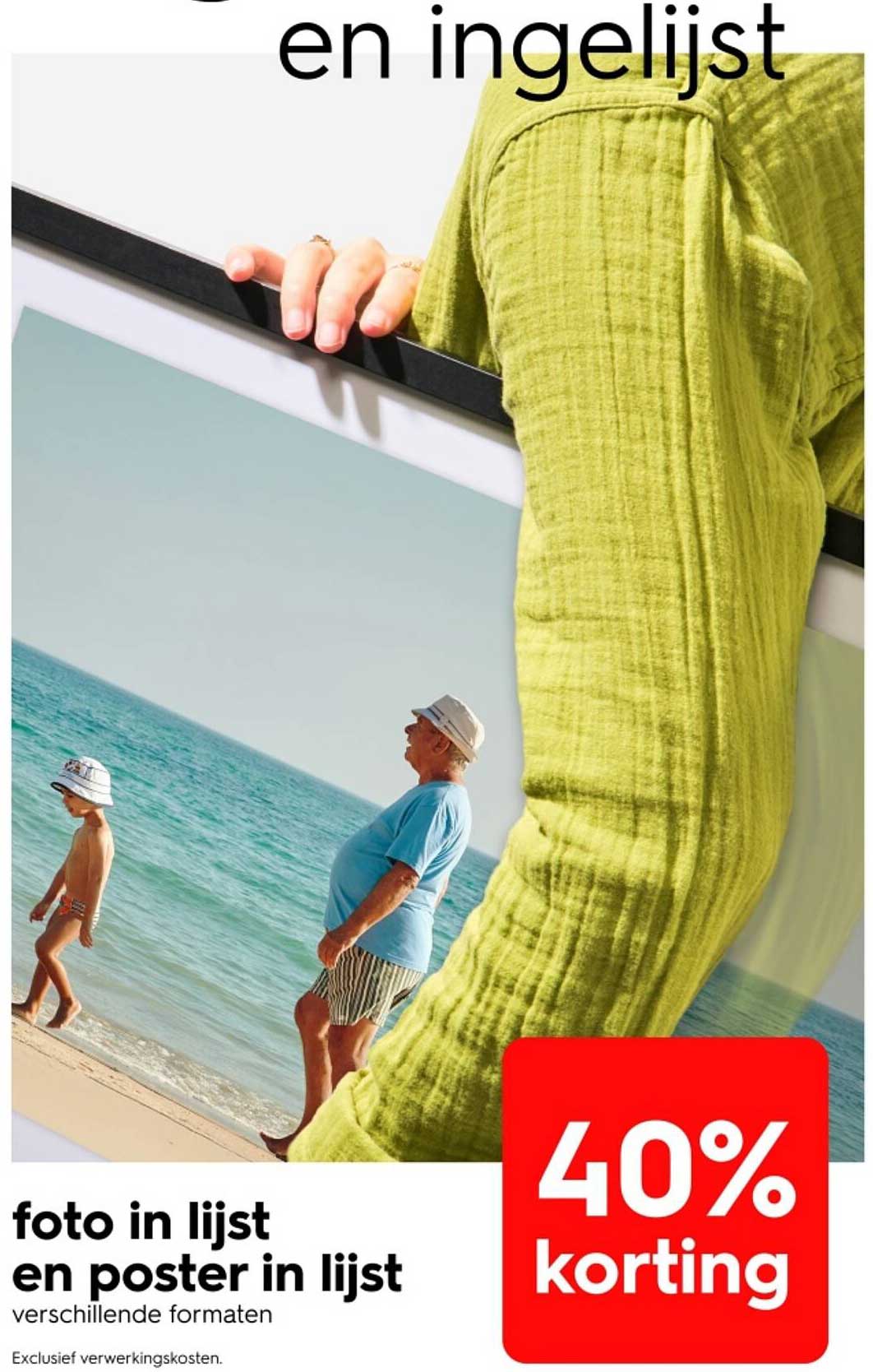 foto in lijst en poster in lijst verschillende formaten 40% korting