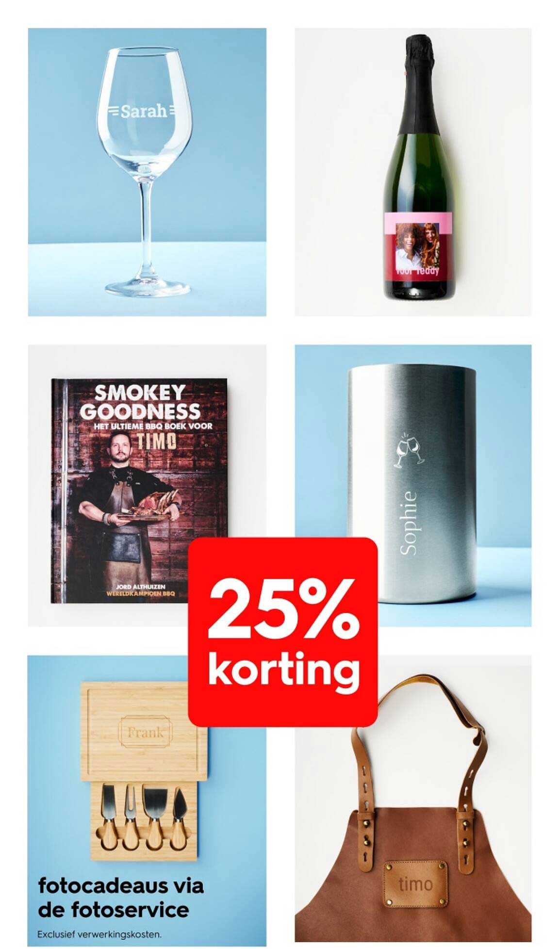 fotocadeaus via de fotoservice 25% korting