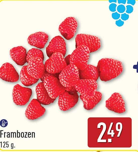 Frambozen 125 g.