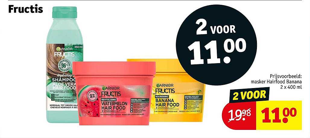 Fructis 2 voor 11.00