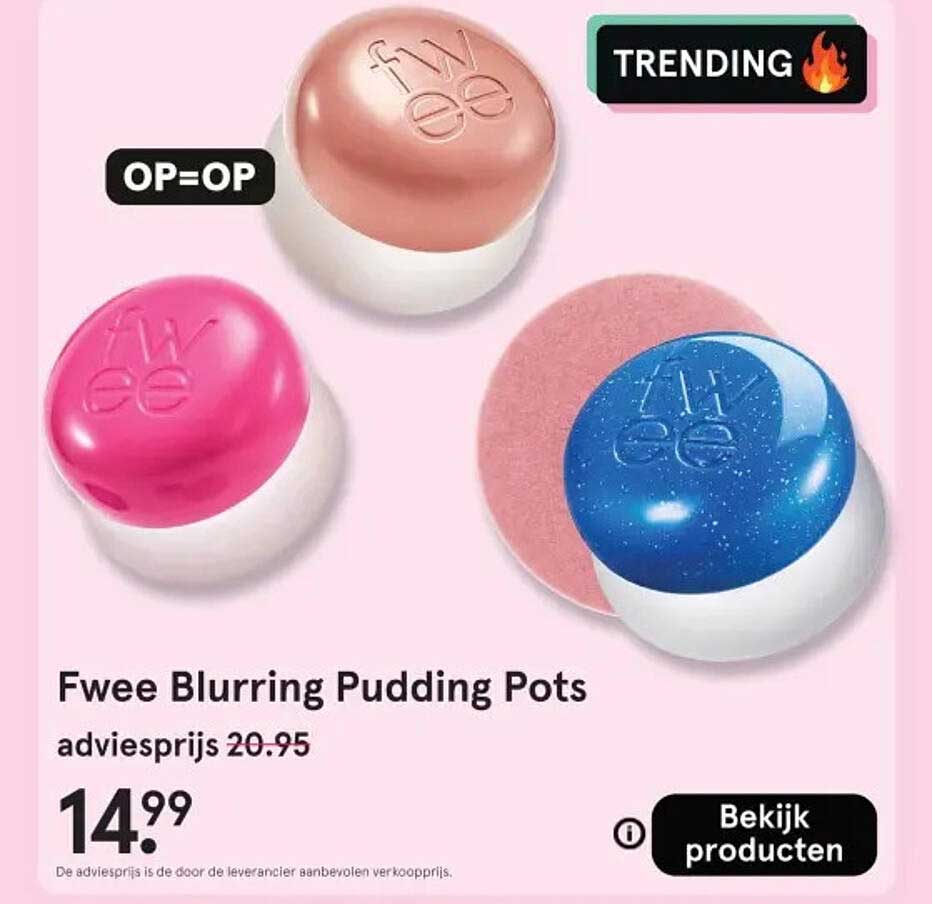 Fwee Blurring Pudding Pots
