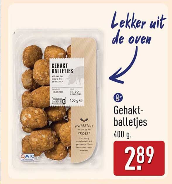 Gehaktballetjes 400 g.