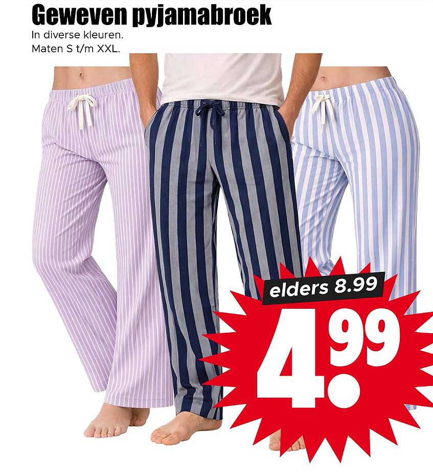 Geweven pyjamabroek