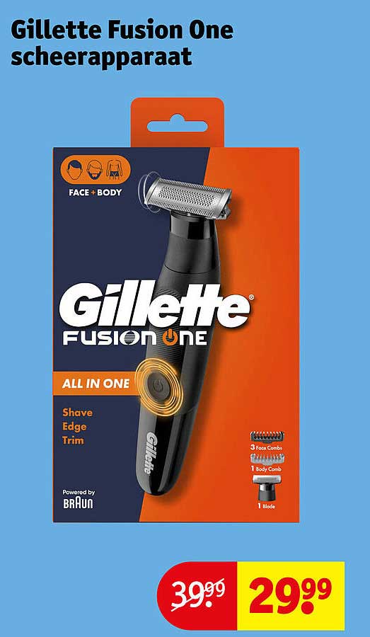 Gillette Fusion One scheerapparaat
