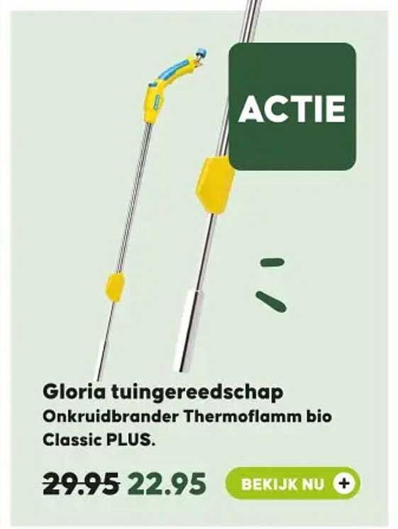 Gloria tuingereedschap Onkruidbrander Thermoflamm bio Classic PLUS.