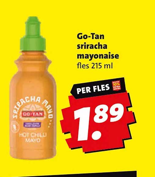 Go-Tan sriracha mayonaise fles 215 ml