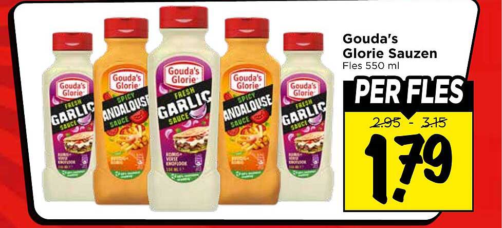 Gouda's Glorie Sauzen Fles 550 ml PER FLES