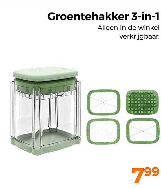 Groentehakker 3-in-1