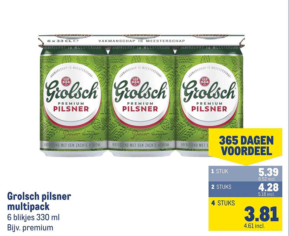 Grolsch pilsner multipack