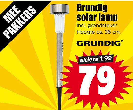 Grundig solar lamp
