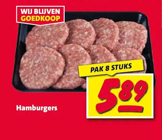 Hamburgers PAK 8 STUKS