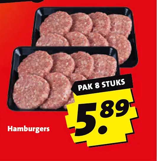 Hamburgers PAK 8 STUKS