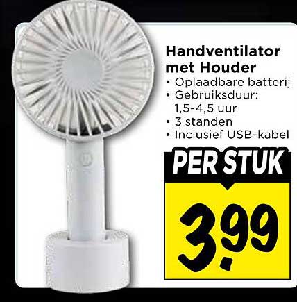 Handventilator met Houder