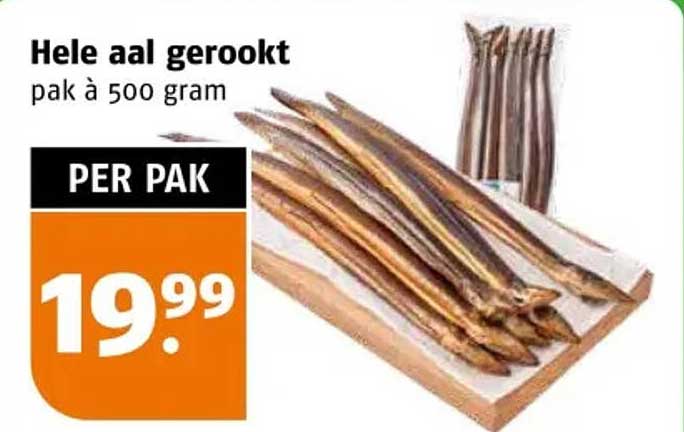 Hele aal gerookt pak à 500 gram