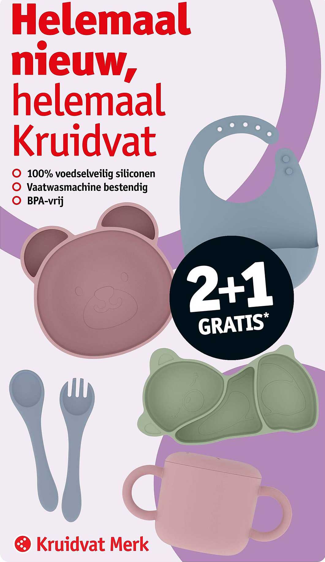 Helemaal nieuw, helemaal Kruidvat 2+1 GRATIS*