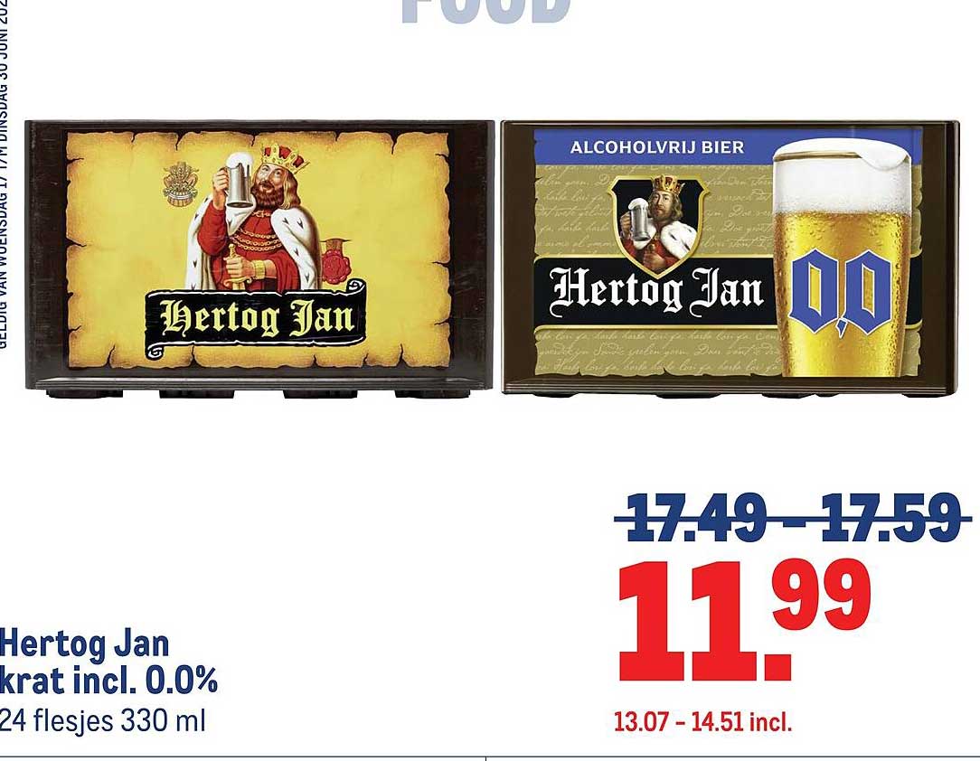 Hertog Jan krat incl. 0.0% 24 flesjes 330 ml