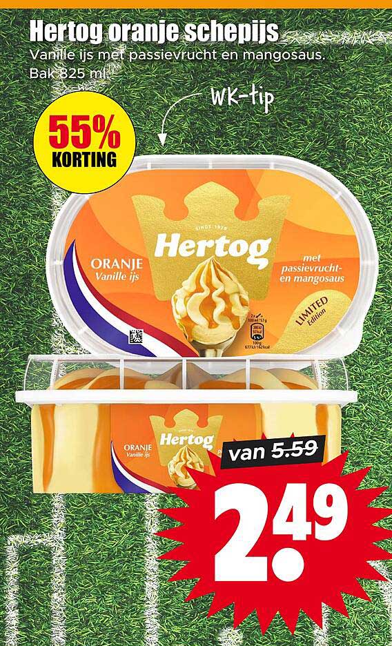 Hertog oranje schepijs