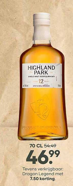 HIGHLAND PARK 12 YEARS SINGLE MALT SCOTCH WHISKY