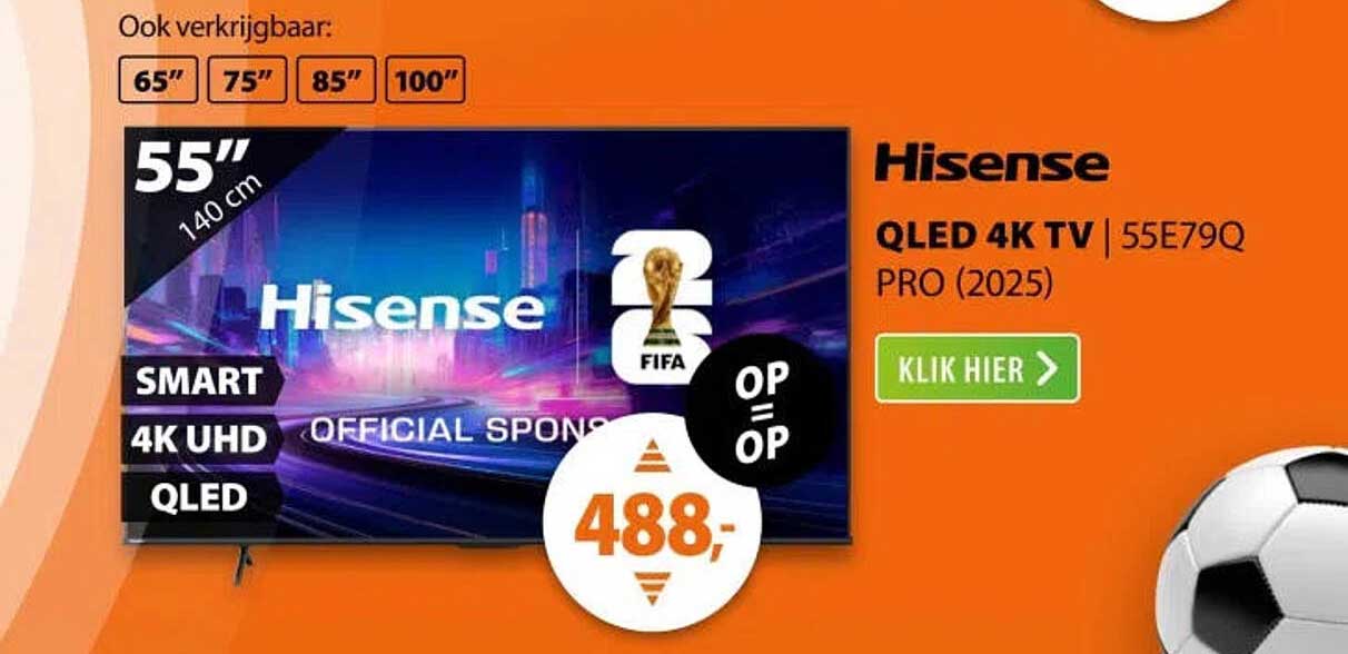 Hisense QLED 4K TV | 55E79Q PRO (2025)