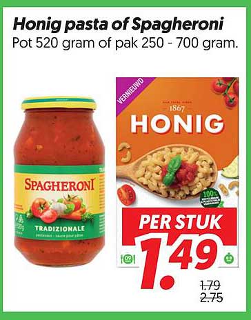 Honig pasta of Spagheroni