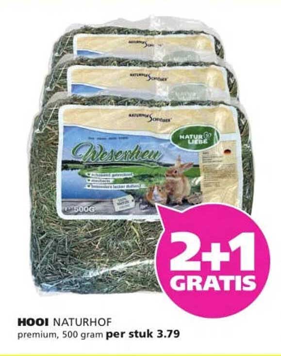 HOOI NATURHOF premium, 500 gram per stuk 2+1 GRATIS