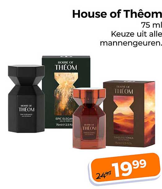 House of Thêom 75 ml Keuze uit alle mannengeuren